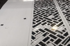 Laser-cutting panel